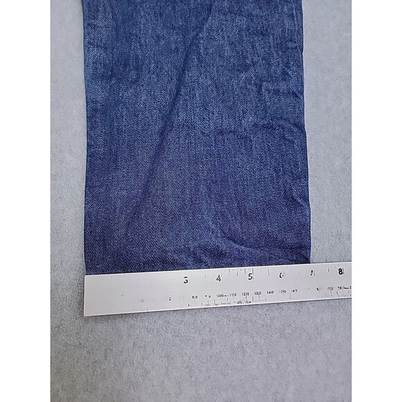 Levis Mens 501 48x34 (36x32) Jeans Straight Button High Cotton Blue Distressed - Picture 4 of 16